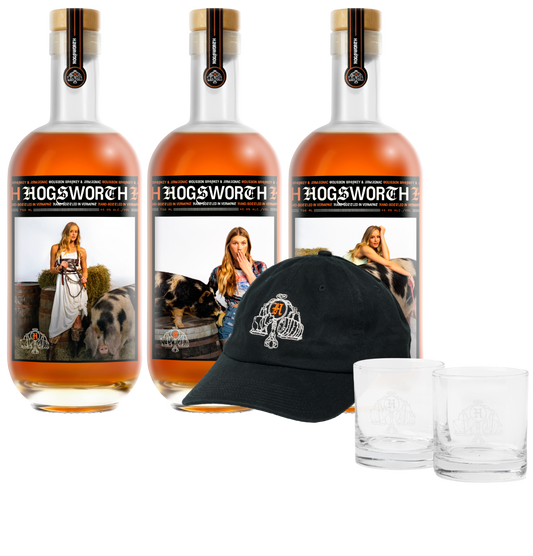 Hogsworth 3 x 750ml - Modern Farm + Hat and Glass Bundle - Presale